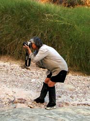 Getting the shot, photo by Leesa Hickey