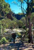 Near the start of the gorge, R Baillie