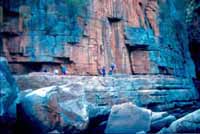 Rock ledge camp site, R Baillie