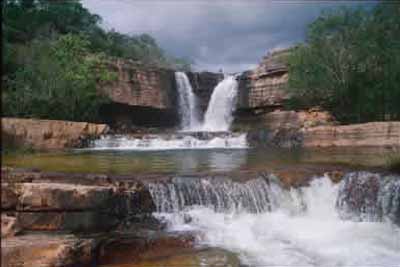 Top Falls, Cascades Creek. There is a rock shelter here where you can shelter if it is raining. Photo C Johnstone