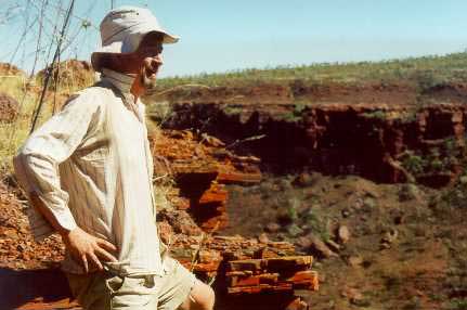 John above Wittenoom waterfall